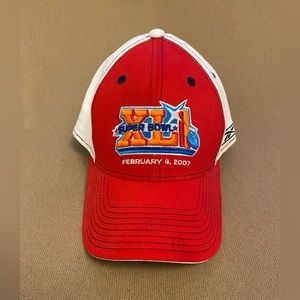 Reebok NFL Cap Super Bowl 41 Fitted Cap One Size Stretch Red/White Hologram XLI